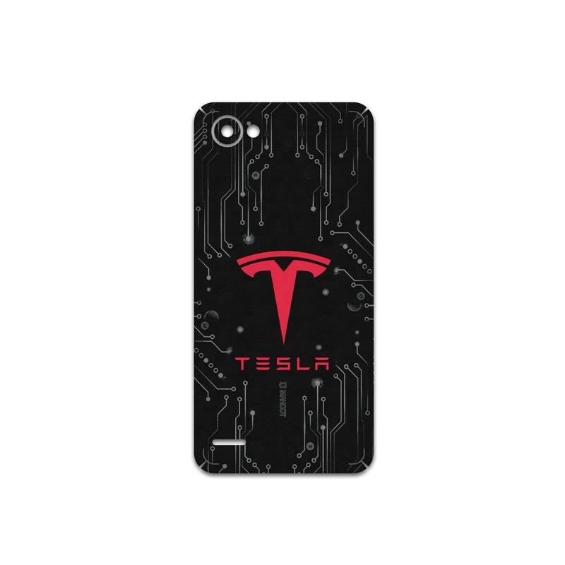 برچسب پوششی ماهوت مدل TESLA-Motors مناسب برای گوشی موبایل ال جی Q6