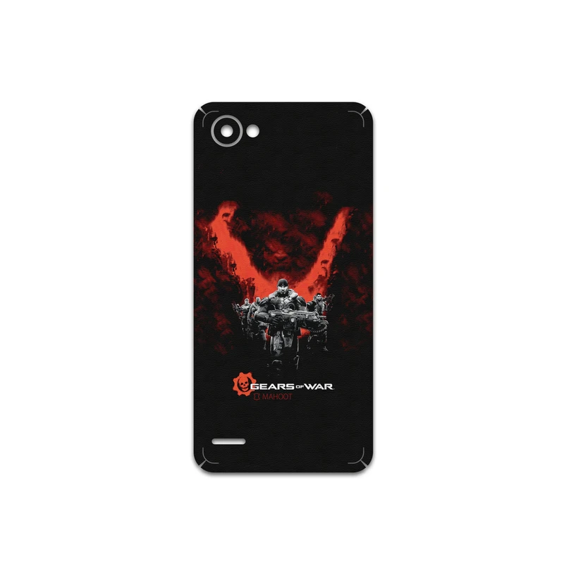 برچسب پوششی ماهوت مدل GEARS-OF-WAR-Game مناسب برای گوشی موبایل ال جی Q6
