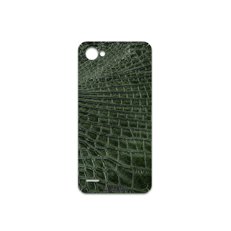 برچسب پوششی ماهوت مدل Green-Crocodile-Leather مناسب برای گوشی موبایل ال جی Q6