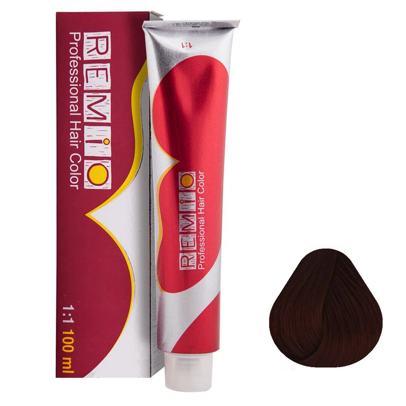 رنگ مو رمیو شماره 5/65 حجم 100 میلی لیتر رنگ قهوه ای فندقی روشن