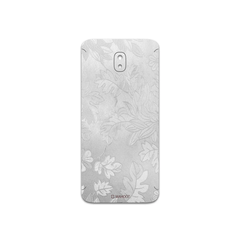 برچسب پوششی ماهوت مدل Silver-Wildflower مناسب برای گوشی موبایل سامسونگ Galaxy J7 Pro