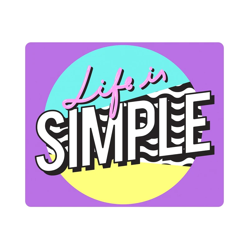 ماوس پد طرح Life is Simple مدل MP1485
