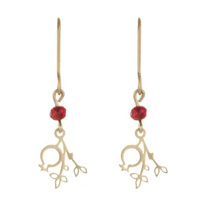  گوشواره طلا 18 عیار زنانه مدیا گلد مدل MGR-D0654