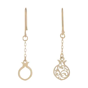  گوشواره طلا 18 عیار زنانه مدیا گلد مدل MGR-D0662