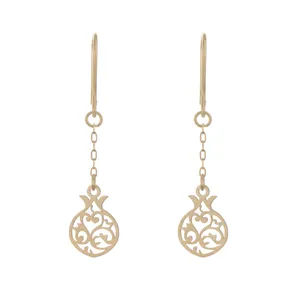  گوشواره طلا 18 عیار زنانه مدیا گلد مدل MGR-D0663