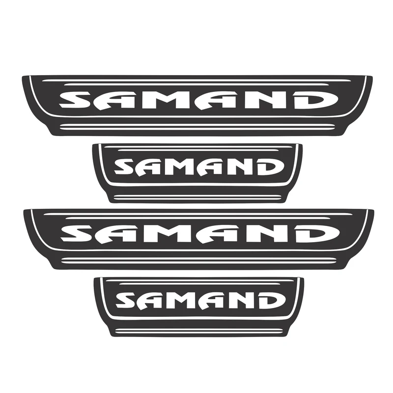  برچسب پارکابی خودرو کد Q103 مناسب برای سمند مجموعه 4 عددی