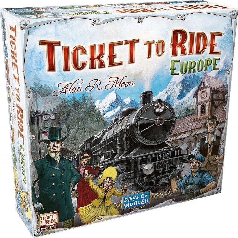 بازی فکری طرح بلیط قطار مدل Ticket To Ride Europe