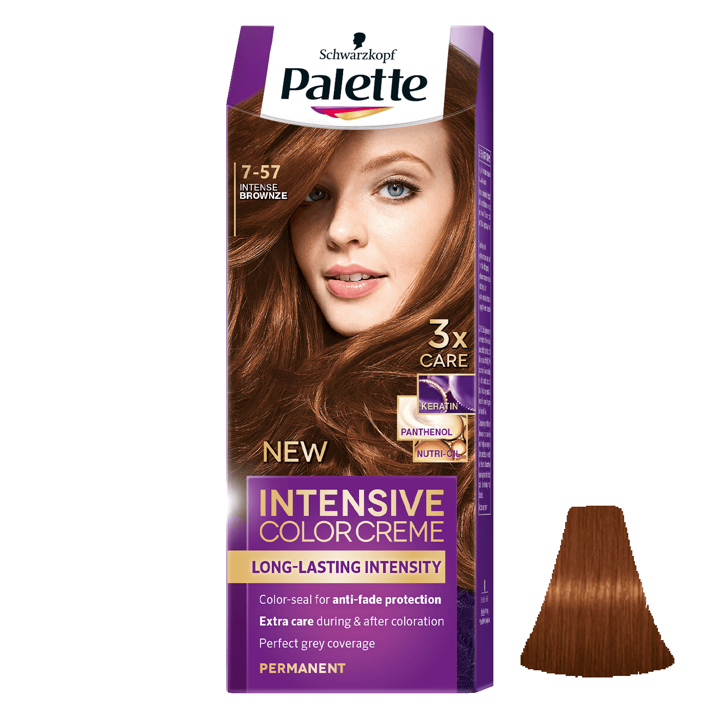 کیت رنگ مو پلت سری Intensive شماره 57-7 حجم 50 میلی لیتر رنگ برنزی