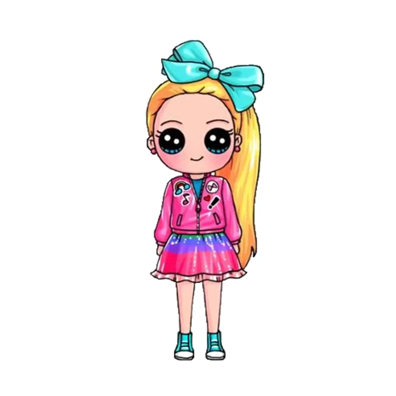 استیکر تزئینی موبایل طرح دختر کد 1528