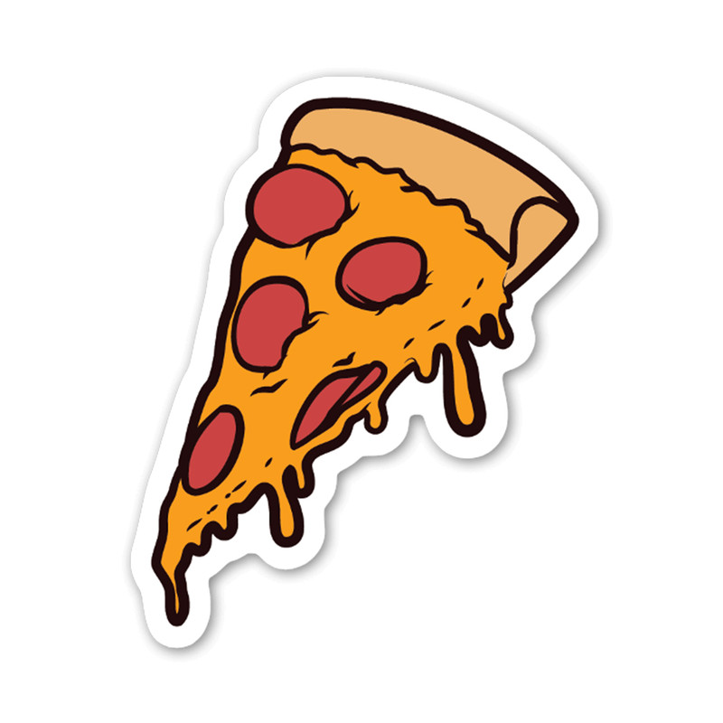 استیکر تزئینی موبایل طرح پیتزا کد 1577