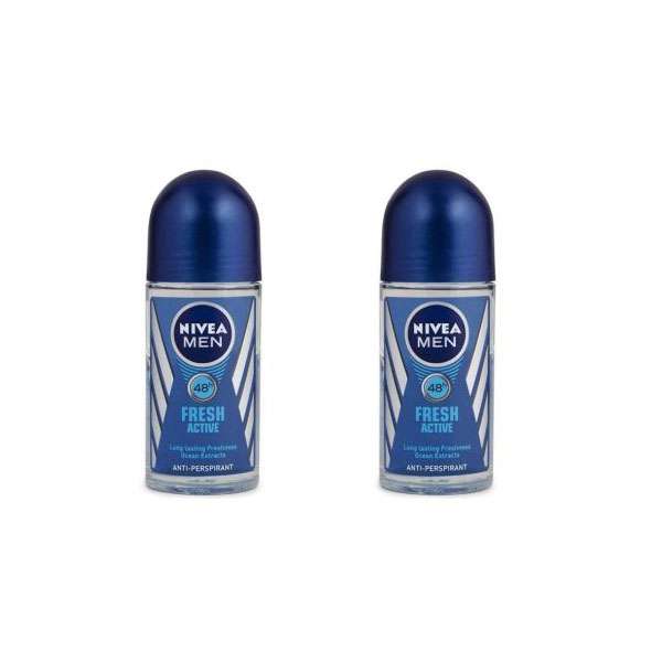 رول ضد تعریق مردانه نیوآ مدل Fresh Active حجم 50 میلی لیتر مجموعه 2 عددی رول ضد تعریق مردانه نیوآ مدل Fresh Active حجم 50 میلی لیتر مجموعه 2 عددی