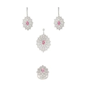 نیم ست نقره زنانه سینانر کد SN-R0165