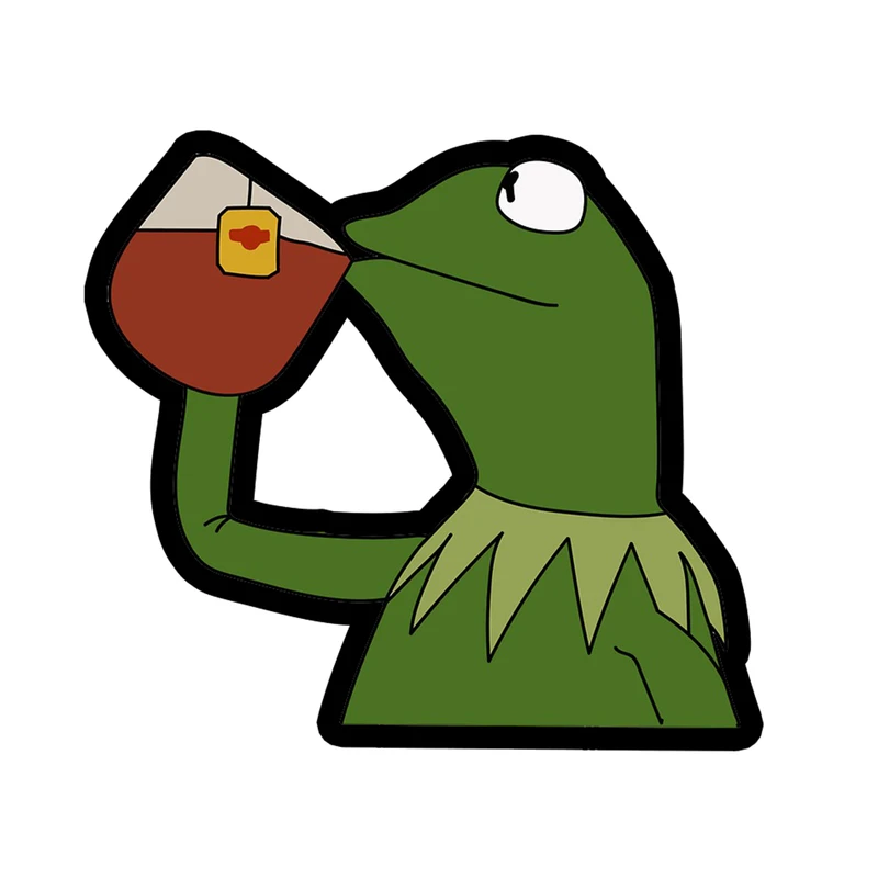 استیکر تزئینی موبایل طرح کریمت قورباغه کد 1596