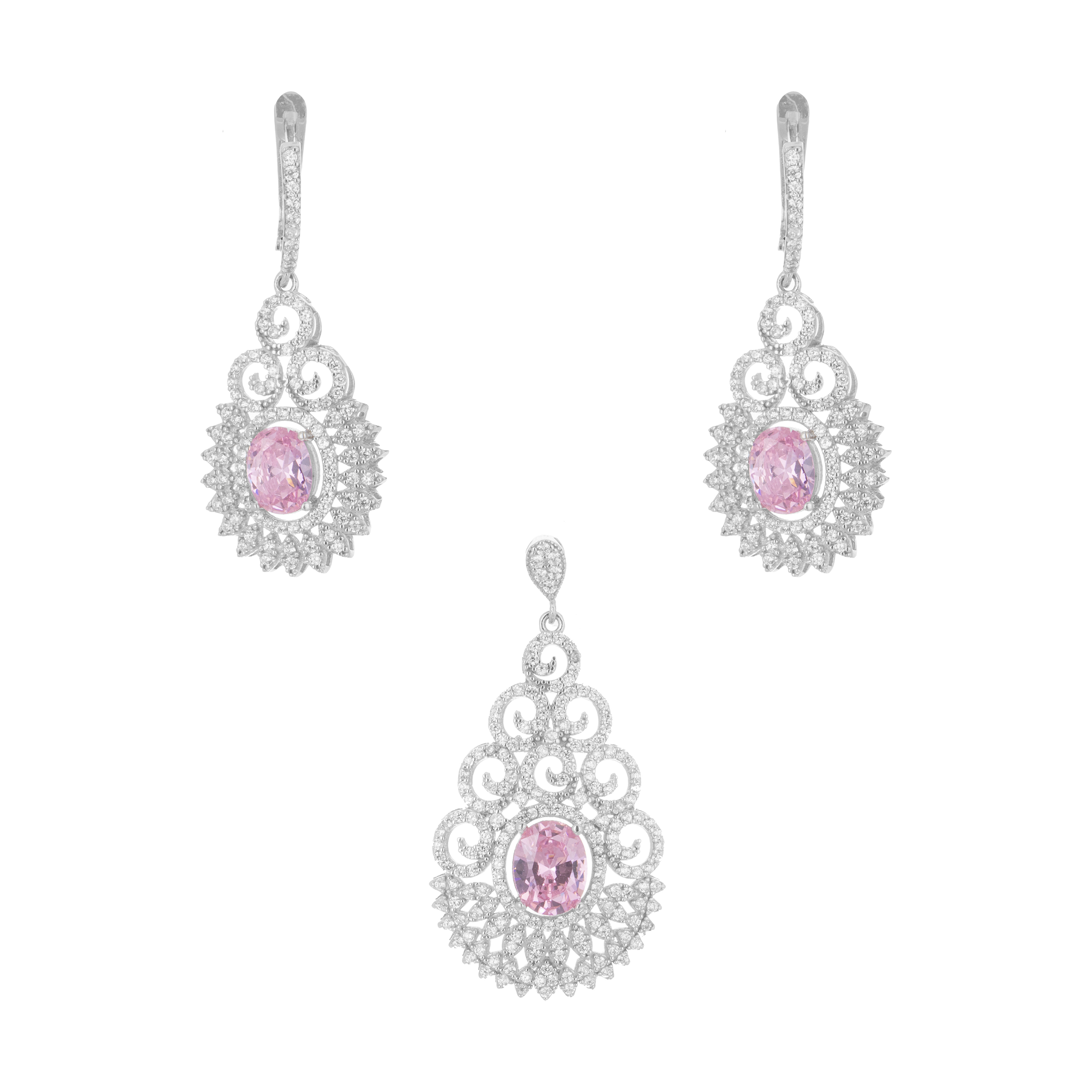 نیم ست نقره زنانه سینانر کد SN-R0159