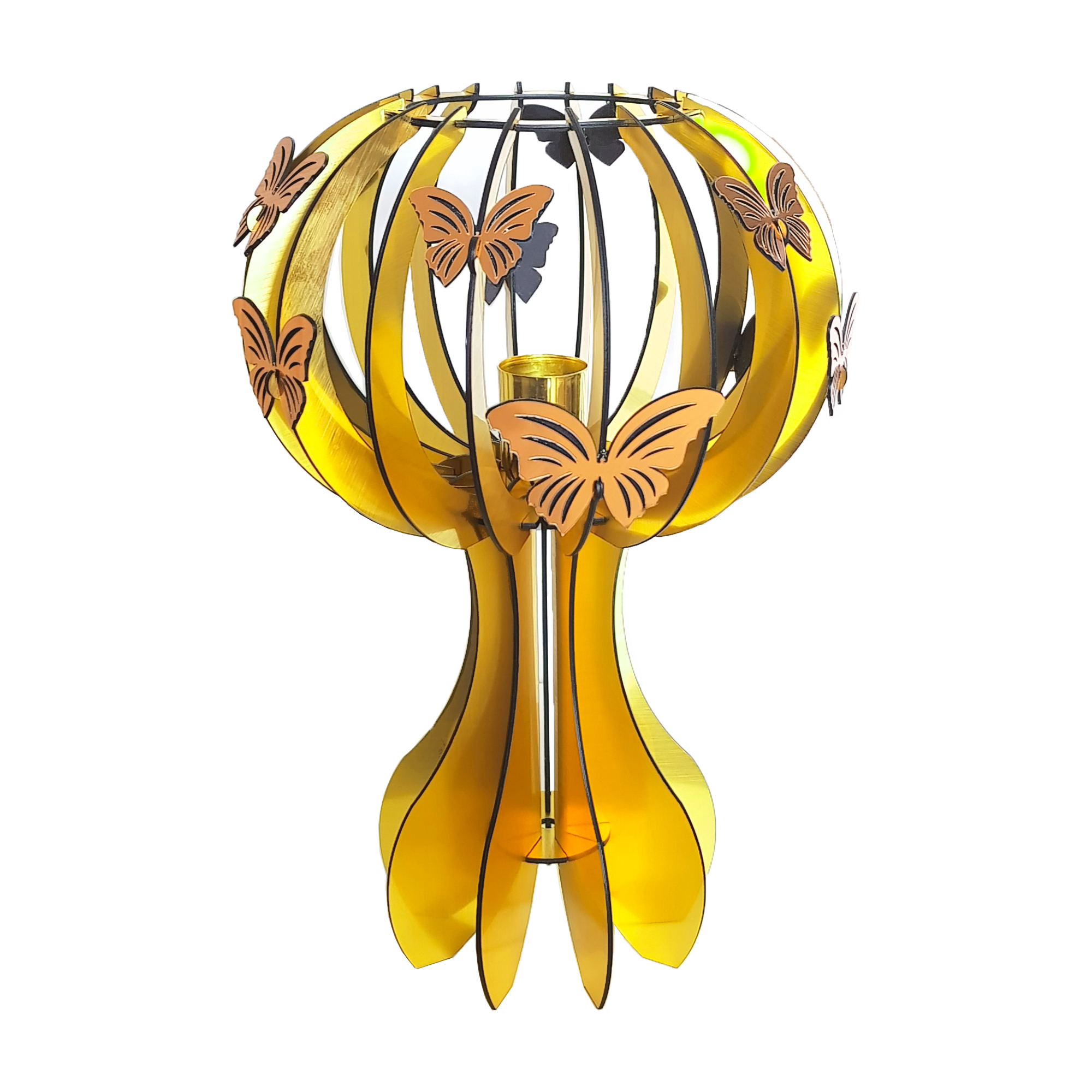 آباژور رومیزی طرح تاج پروانه مدل Crown