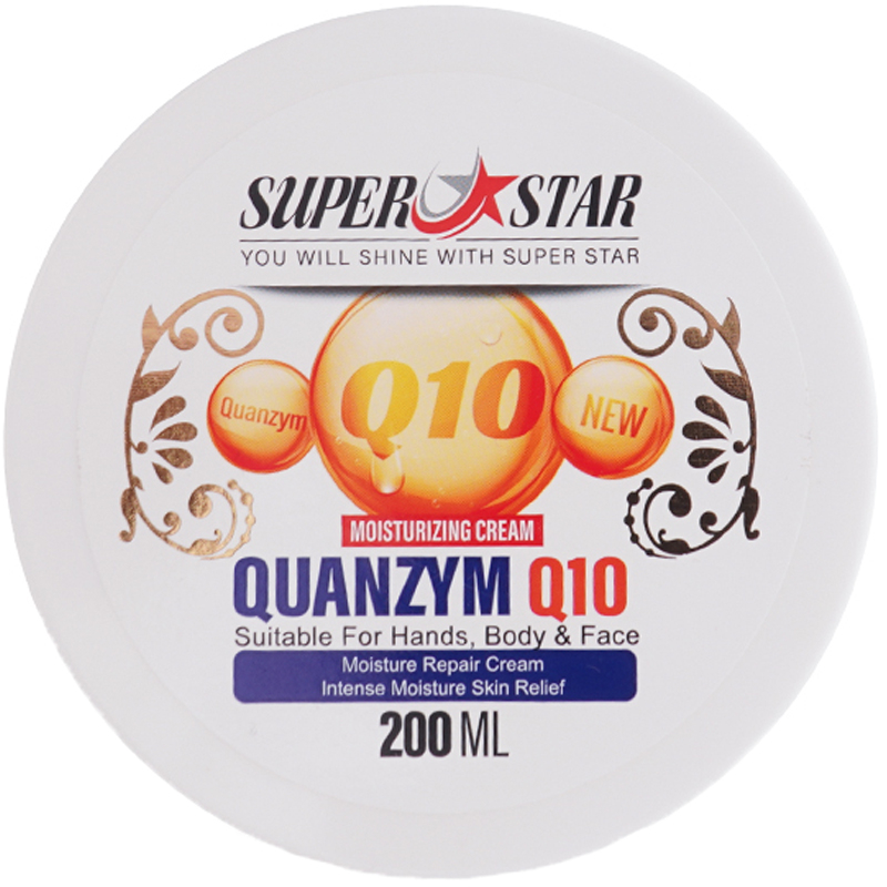 کرم مرطوب کننده سوپر استار مدل کوآنزیم Q10 حجم 200 میلی لیتر