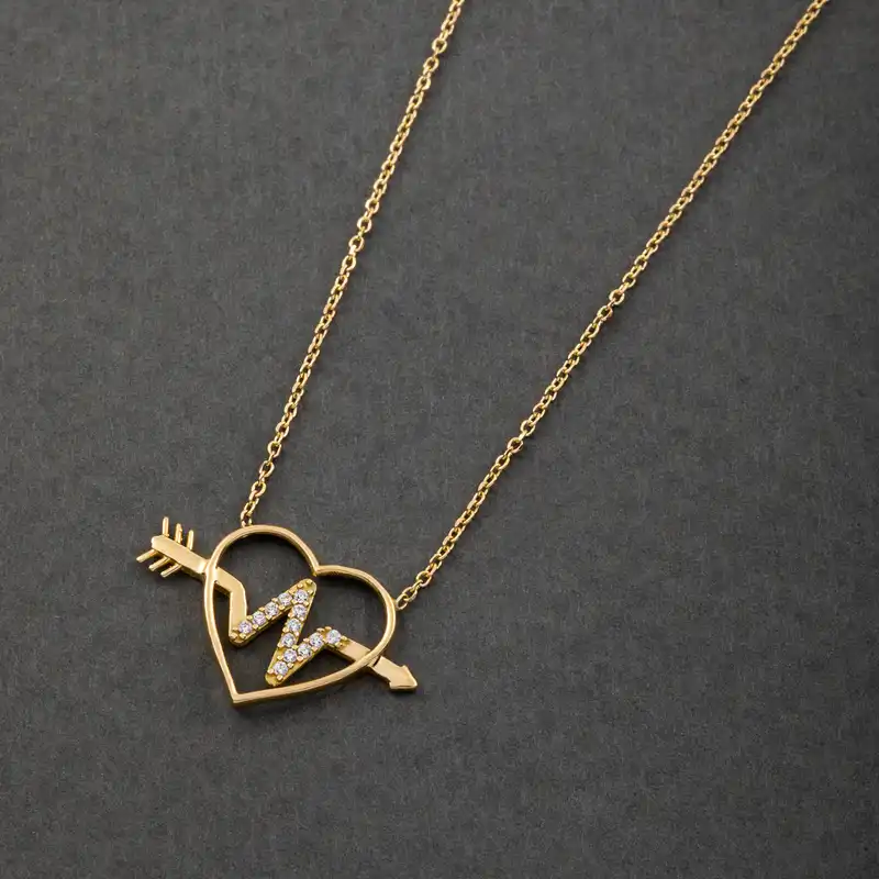 گردنبند طلا 18 عیار زنانه جواهری سون مدل 2482