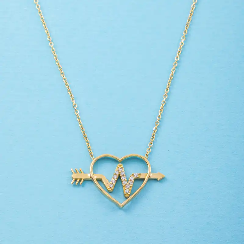 گردنبند طلا 18 عیار زنانه جواهری سون مدل 2482