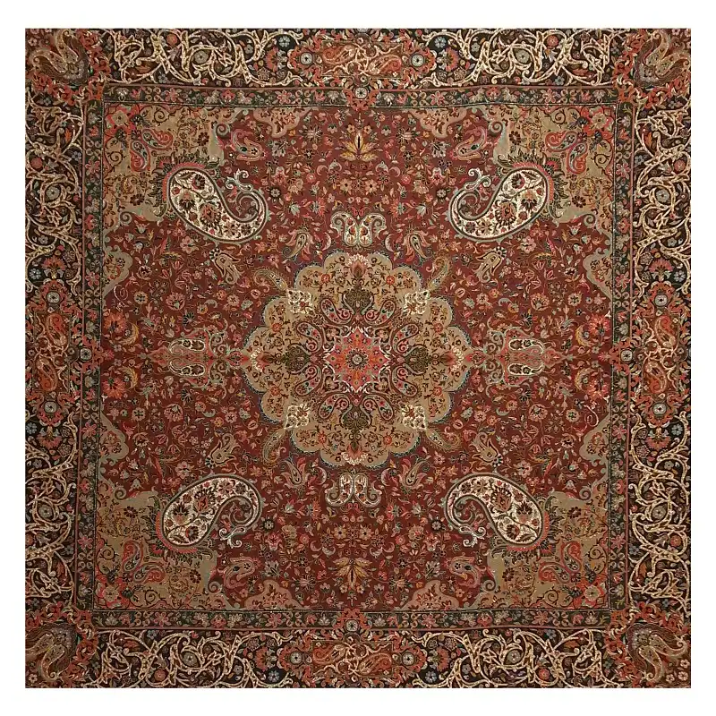 رومیزی ترمه مدل پرند کد TRM68