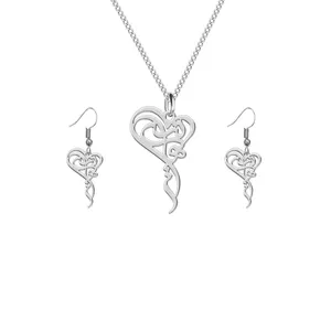 نیم ست نقره زنانه مدل هانیه کد 19