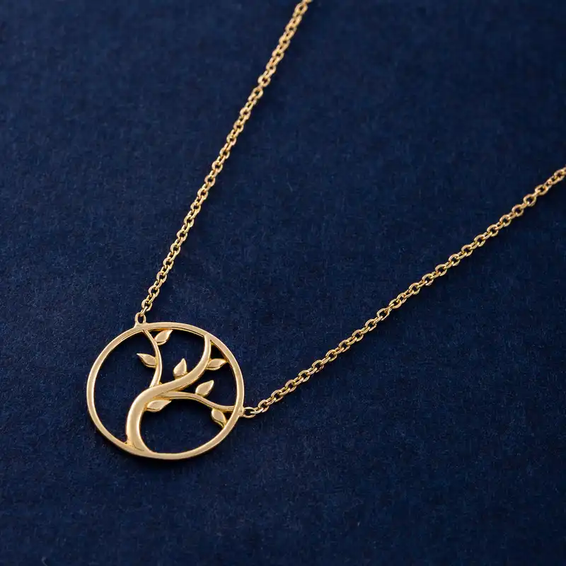 گردنبند طلا 18 عیار زنانه جواهری سون مدل 2505