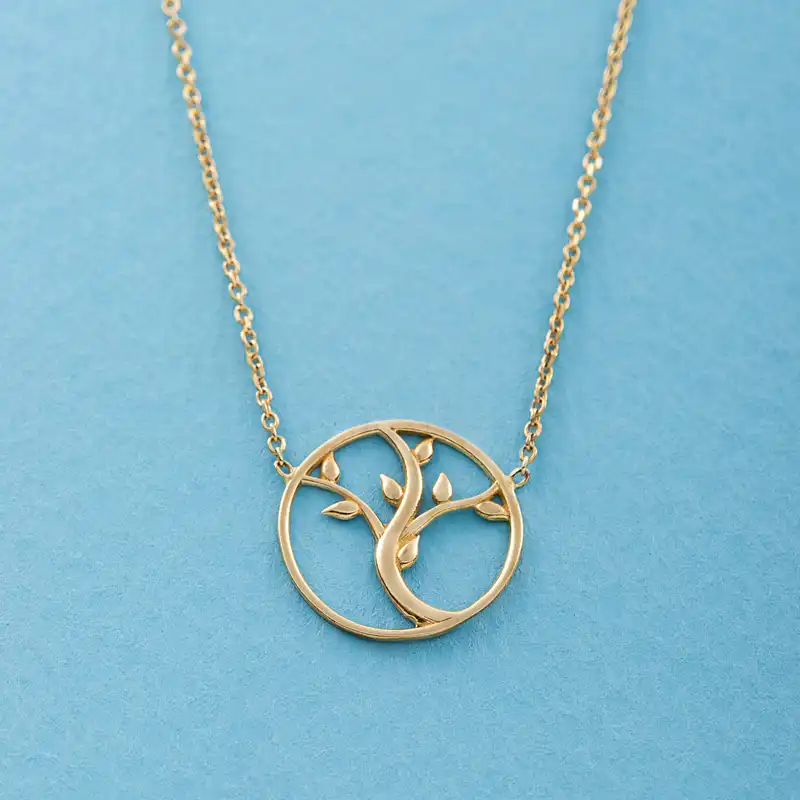 گردنبند طلا 18 عیار زنانه جواهری سون مدل 2505