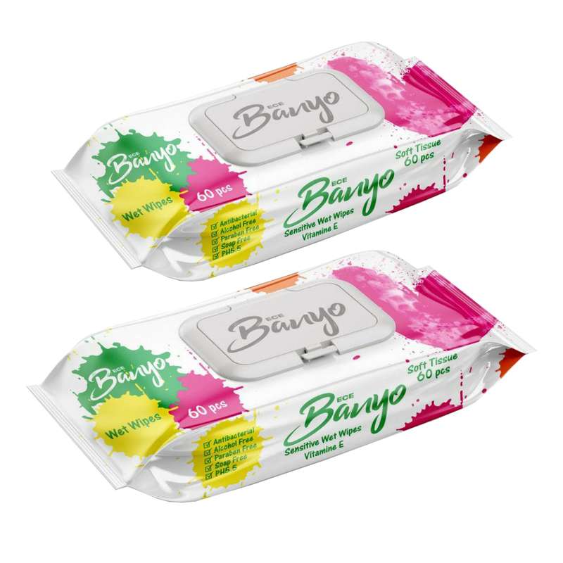 دستمال مرطوب بانیو مدل s85 مجموعه 2 عددی