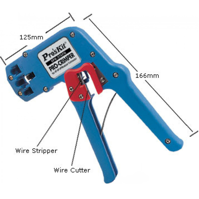 آچار پرس سوکت تلفن و شبکه پروسکیت مدل 8PK-376FN