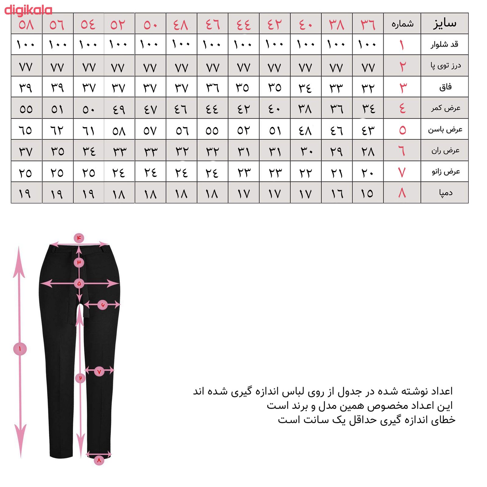 شلوار زنانه کد 602L.Y main 1 5