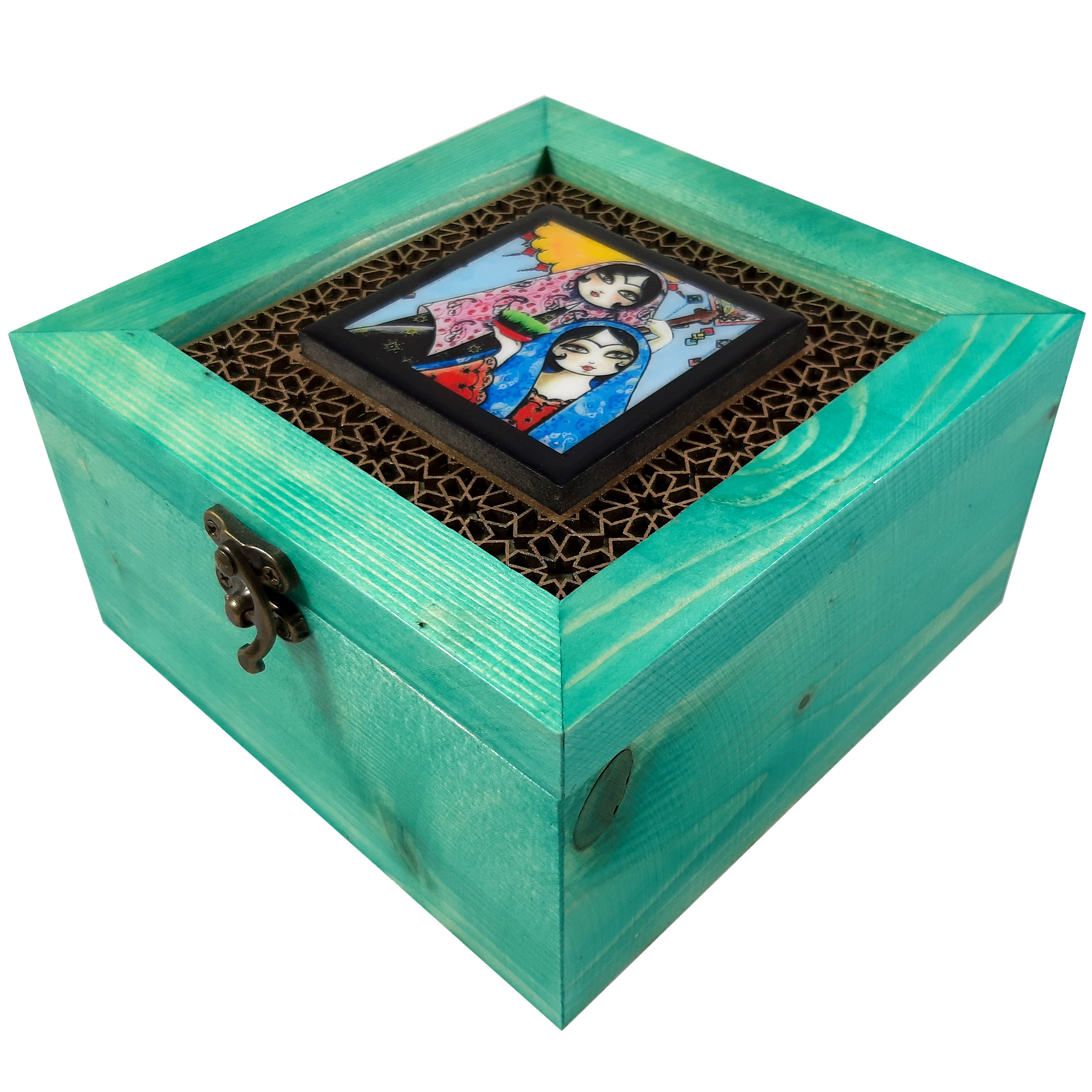 جعبه هدیه چوبی کد KNMB5102