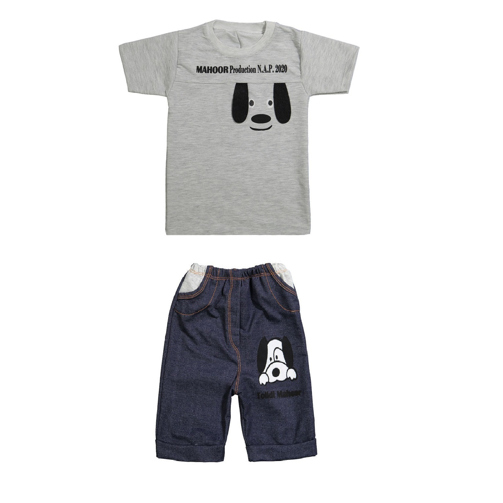 ست تيشرت و شلوارك نوزادی كد ٦٠٠