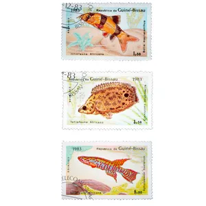 تمبر یادگاری طرح حیوانات مدل FISH کد F-57 مجموعه 3 عددی