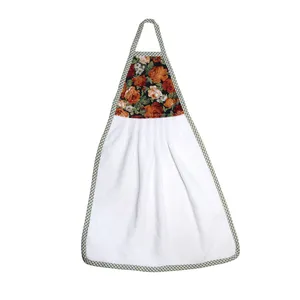 حوله آشپزخانه طرح گل دار  کد 002 سایز 50 × 35 سانتی متر
