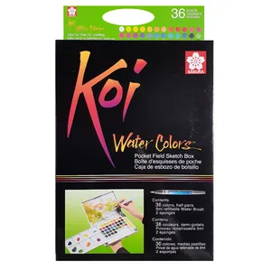آبرنگ 36 رنگ ساکورا مدل koi