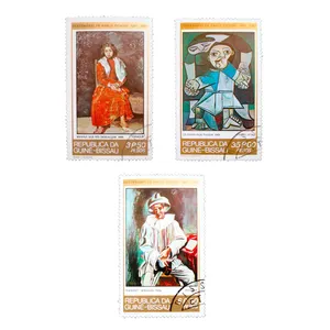 تمبر یادگاری مدل تابلو نقاشی کد P-64 مجموعه 3 عددی