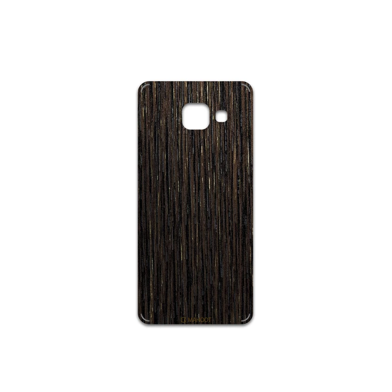 برچسب پوششی ماهوت مدل Dark-Gold-Stripes-Wood مناسب برای گوشی موبایل سامسونگ Galaxy A3 2016