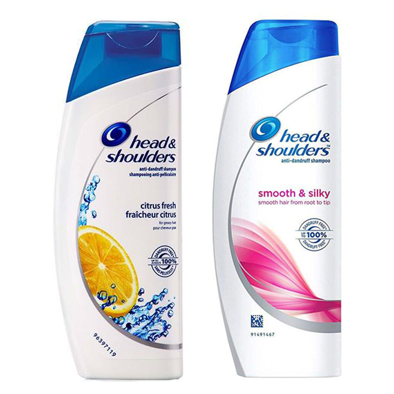 شامپو مو هد اند شولدرز مدل citrus fresh  حجم 400 میلی لیتر به همراه شامپو مو مدل Smooth & Silky