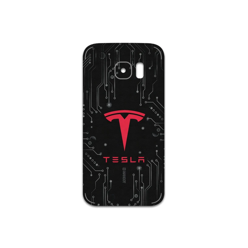 برچسب پوششی ماهوت مدل TESLA-Motors مناسب برای گوشی موبایل سامسونگ Galaxy S7