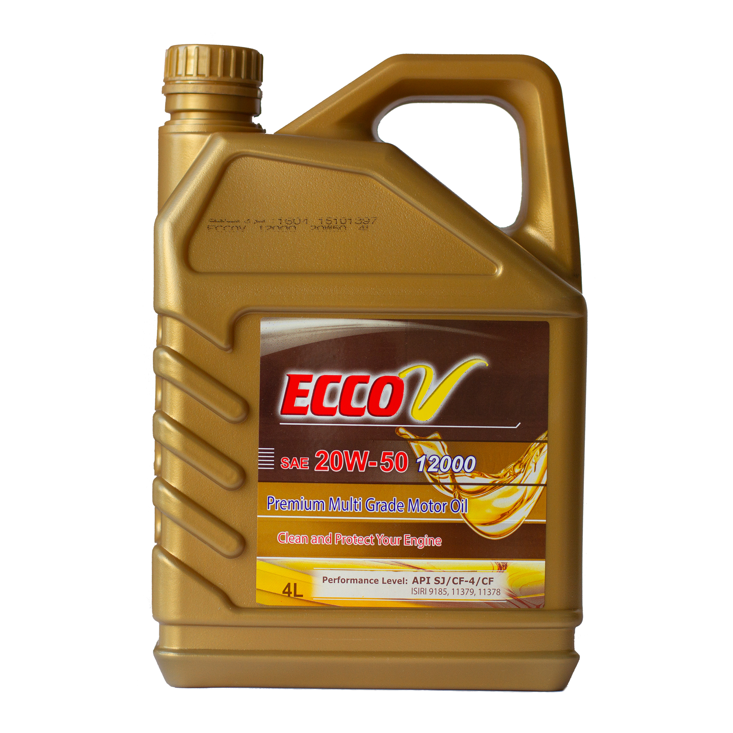 روغن موتور خودرو اکووی مدل 20W-50 SJ حجم 4 لیتر