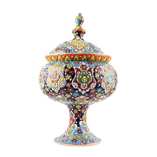شکلات خوری میناکاری سفالی مدل Sh1m1