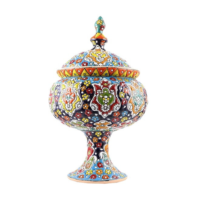 شکلات خوری میناکاری سفالی  مدل Sh1m1