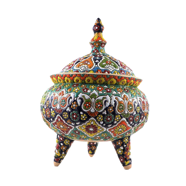 شکلات خوری میناکاری سفالی مدل sh3m3