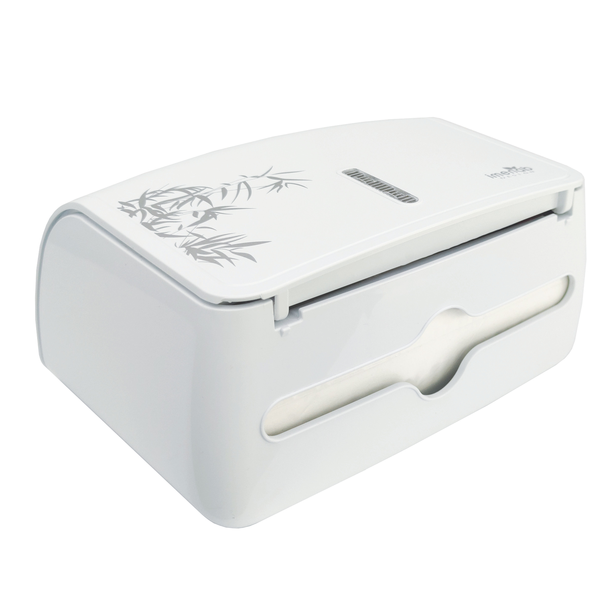 پایه رول دستمال کاغذی ایمن آب مدل ورونا طرح BAMBOO