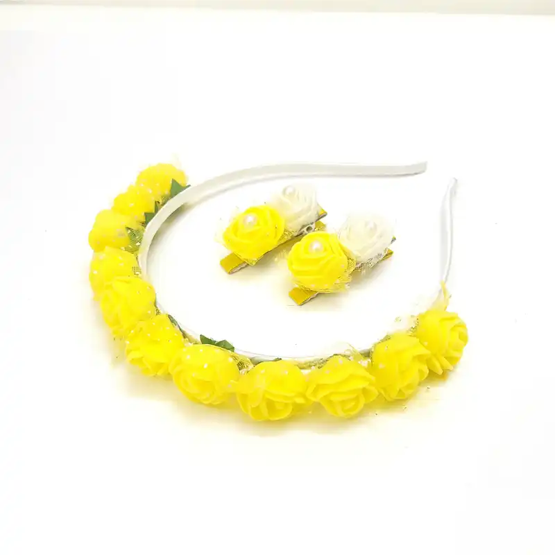 ست تل و گیره مو دخترانه مدل رز کد RZ1