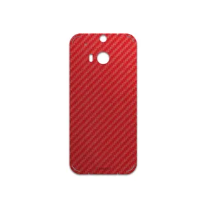 MAHOOT Red-Fiber Cover Sticker for htc One M8