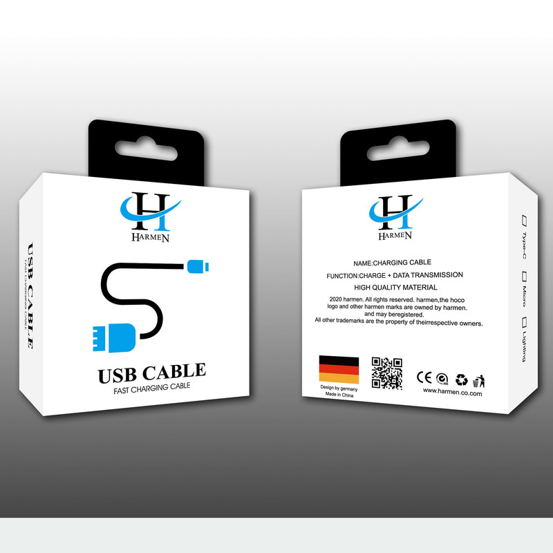 کابل تبدیل USB به لایتنینگ هارمن مدل NB10 طول 1 متر