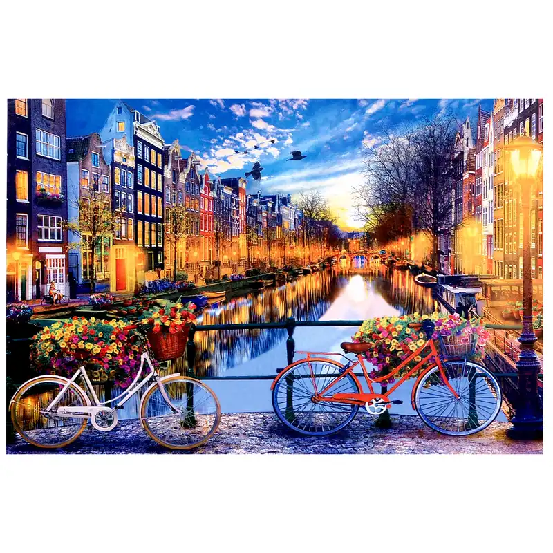 پازل 2000 تکه ایران پازل طرح دوچرخه و طبیعت