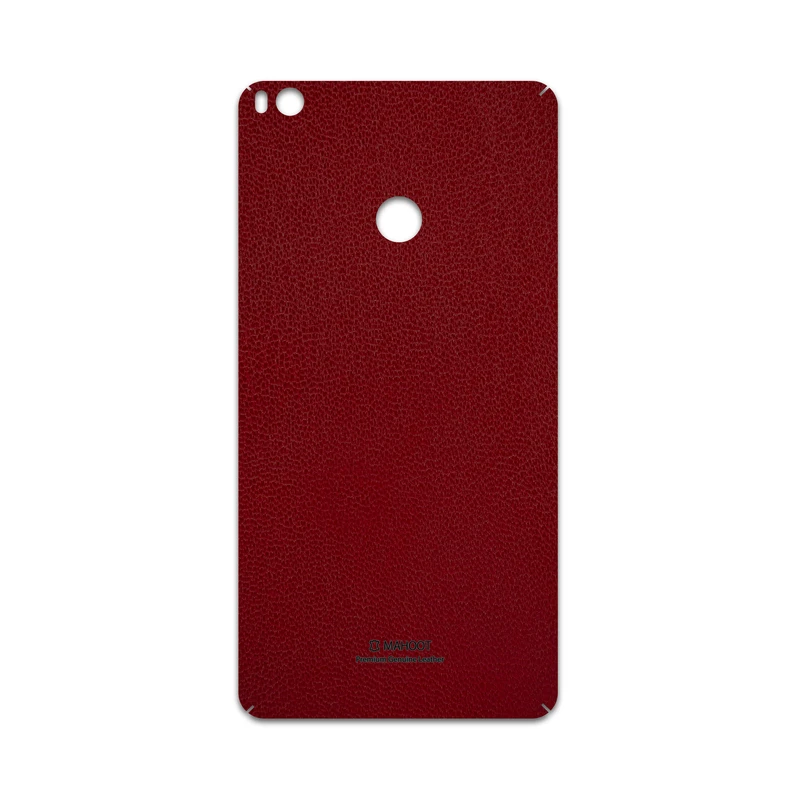 برچسب پوششی ماهوت مدل Red-Leather مناسب برای گوشی موبایل شیائومی Mi Max 2