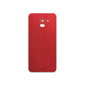 MAHOOT Red-Fiber Cover Sticker for Samsung Galaxy J6