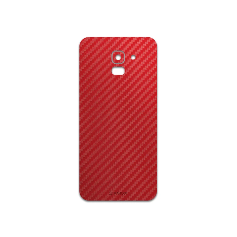 برچسب پوششی ماهوت مدل Red-Fiber مناسب برای گوشی موبایل سامسونگ Galaxy J6